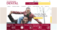 Desktop Screenshot of 1stadvantagedental.com