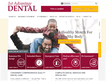 Tablet Screenshot of 1stadvantagedental.com